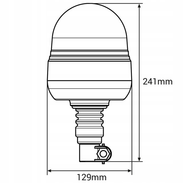 01501 - ПЕТУХ СИГНАЛЬНАЯ ЛАМПА 39 LED 12/24V НА ХВОСТОВИК