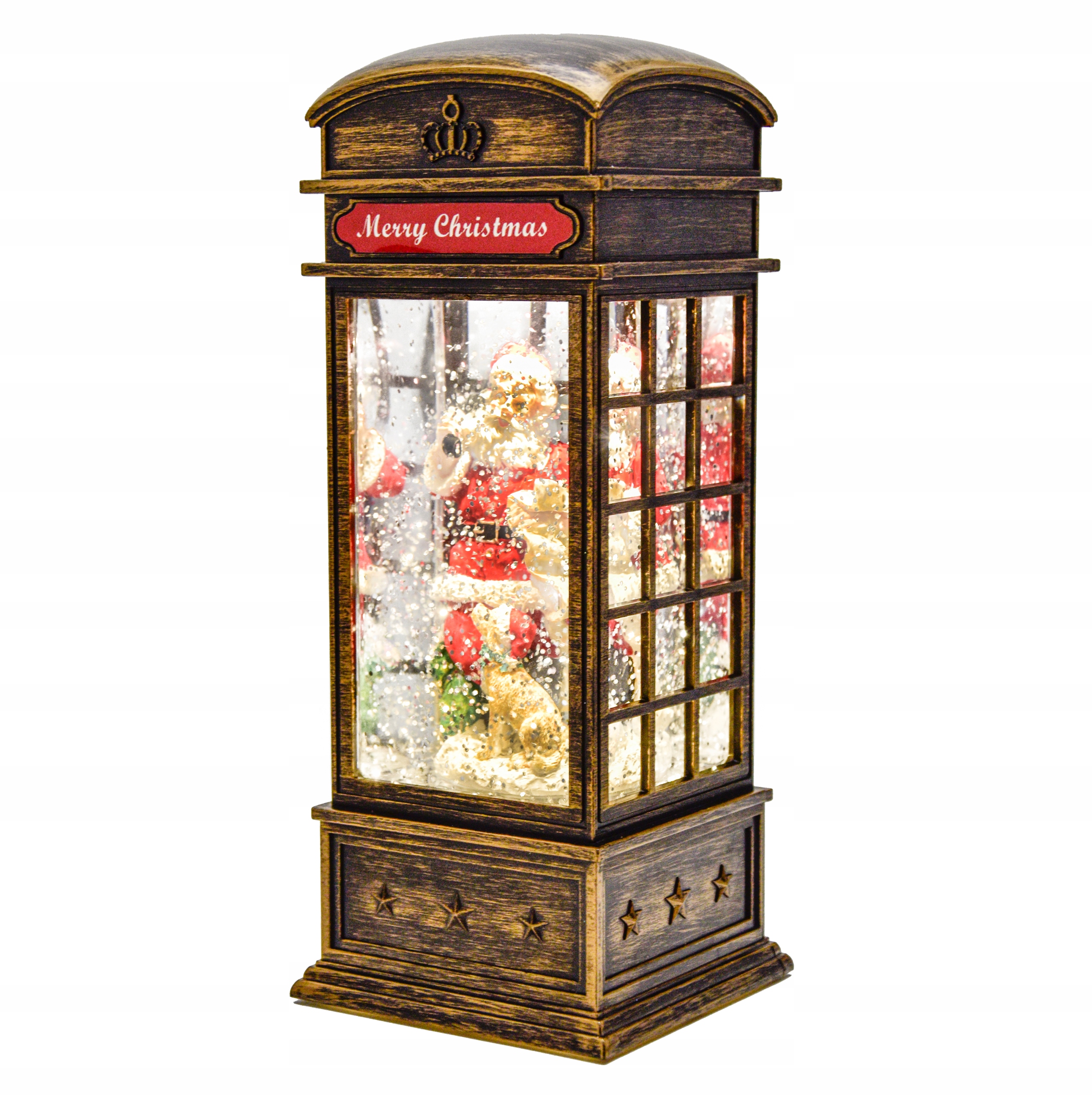 Telefonní Budka Hrací Skříňka Konfety Usb Baterie Lampion Led Svítilna