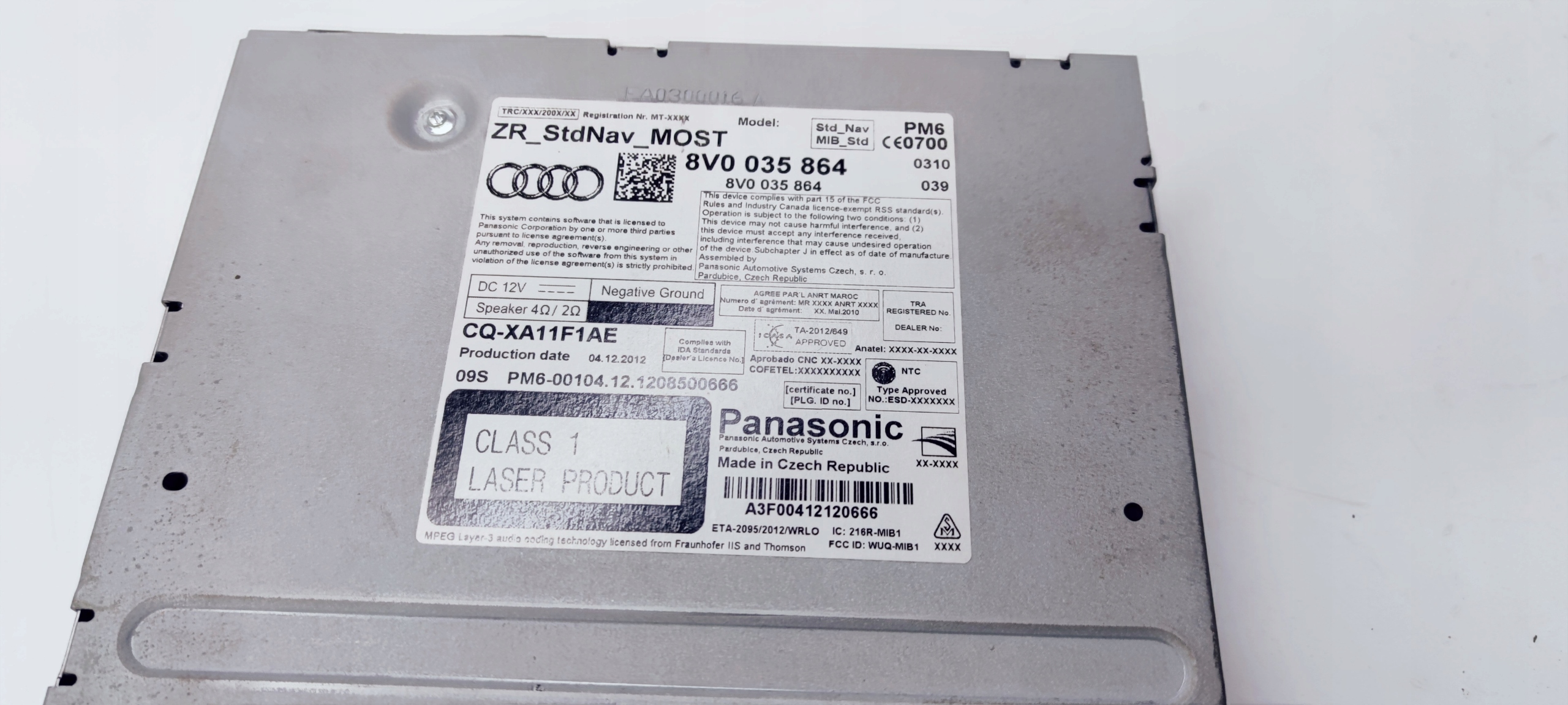 AUDI MULIMEDIA navigation devices card reader SD AUDI A3 8V 8V0035864 8V0035864