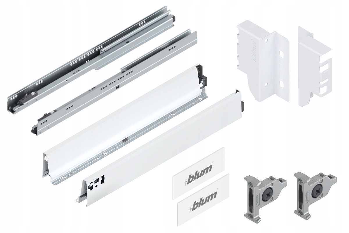 Blum Šuplík 600 Zásuvka nízká M bílá 65 kg