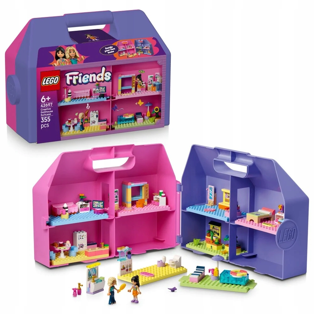 Lego 42697 Friends Kreativní kufřík s domečkem pro panenky
