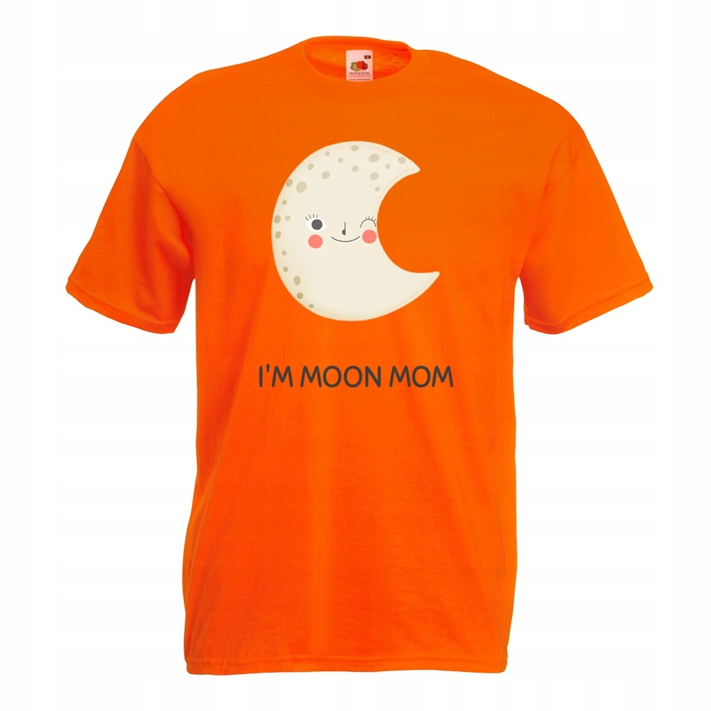 

Koszulka im moon mom zabawna XXL pomarańczowa
