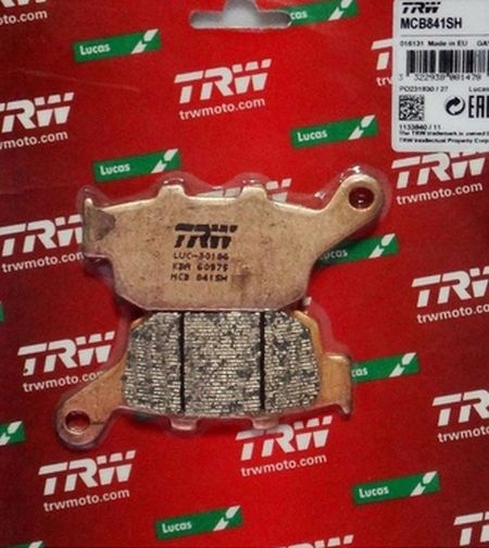 MCB841SH - ТОРМОЗНЫЕ КОЛОДКИ HAM ЗАДНИЙ TRW LUCAS HONDA NC750 X 14-15