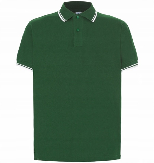 

Polo Męskie Jhk 210 Contrast Zielono/biała M