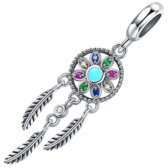 

Charms srebro 925 Łapacz Snów koralik zawieszka