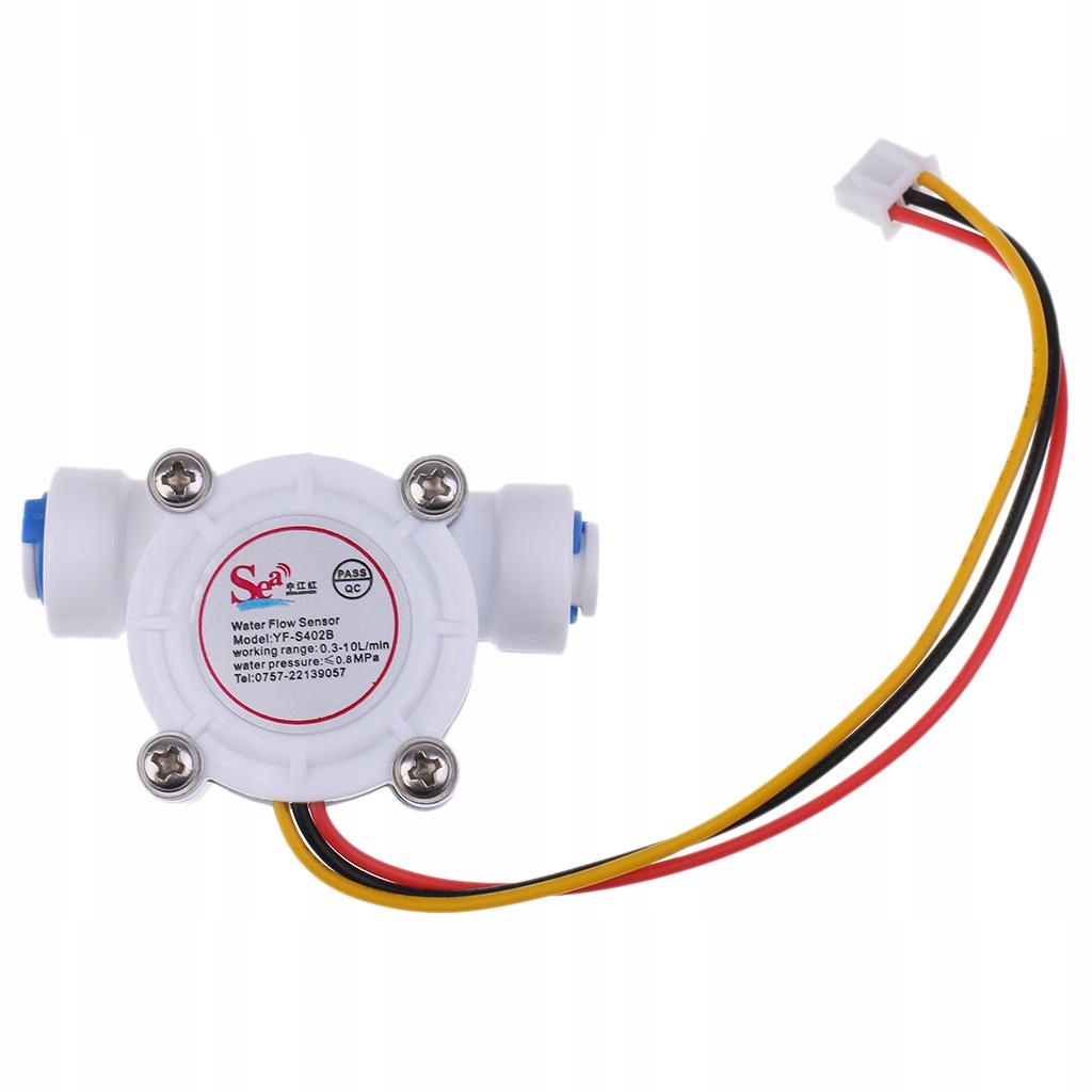 4x Czujnik Przepływu Wody Przepływomierz Hall Flow 4 szt Marka bez marki