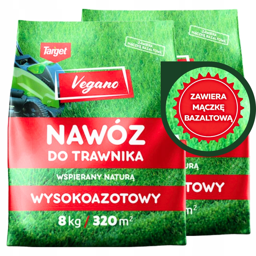 Nawóz do trawy wiosenny szybki efekt wysokoazotowy 16 kg Vegano