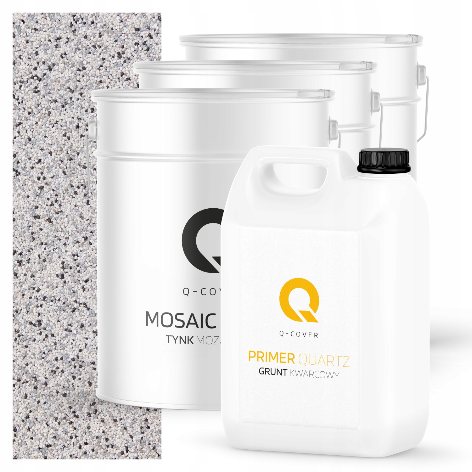 Mozaiková Dekorativní Omítka penetrační nátěr Sada 10m2 světle šedá M31