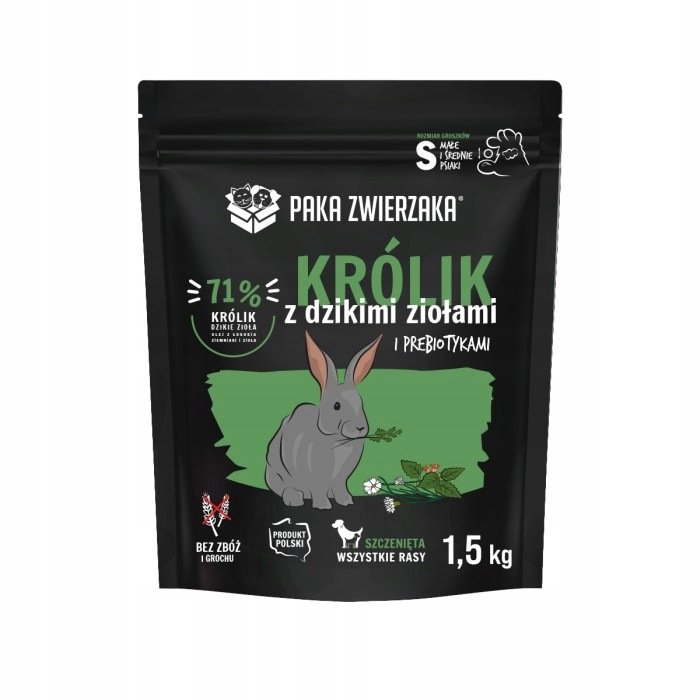 Paka Zwierzaka Seven'th Heaven Králík a divoké byliny „Puppy“ 1,5 kg