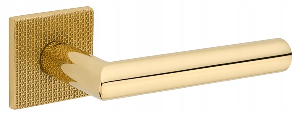 Štvorcová kľučka Tupai 4002 5SQ/T2-33, leštená a pieskovaná mosadz