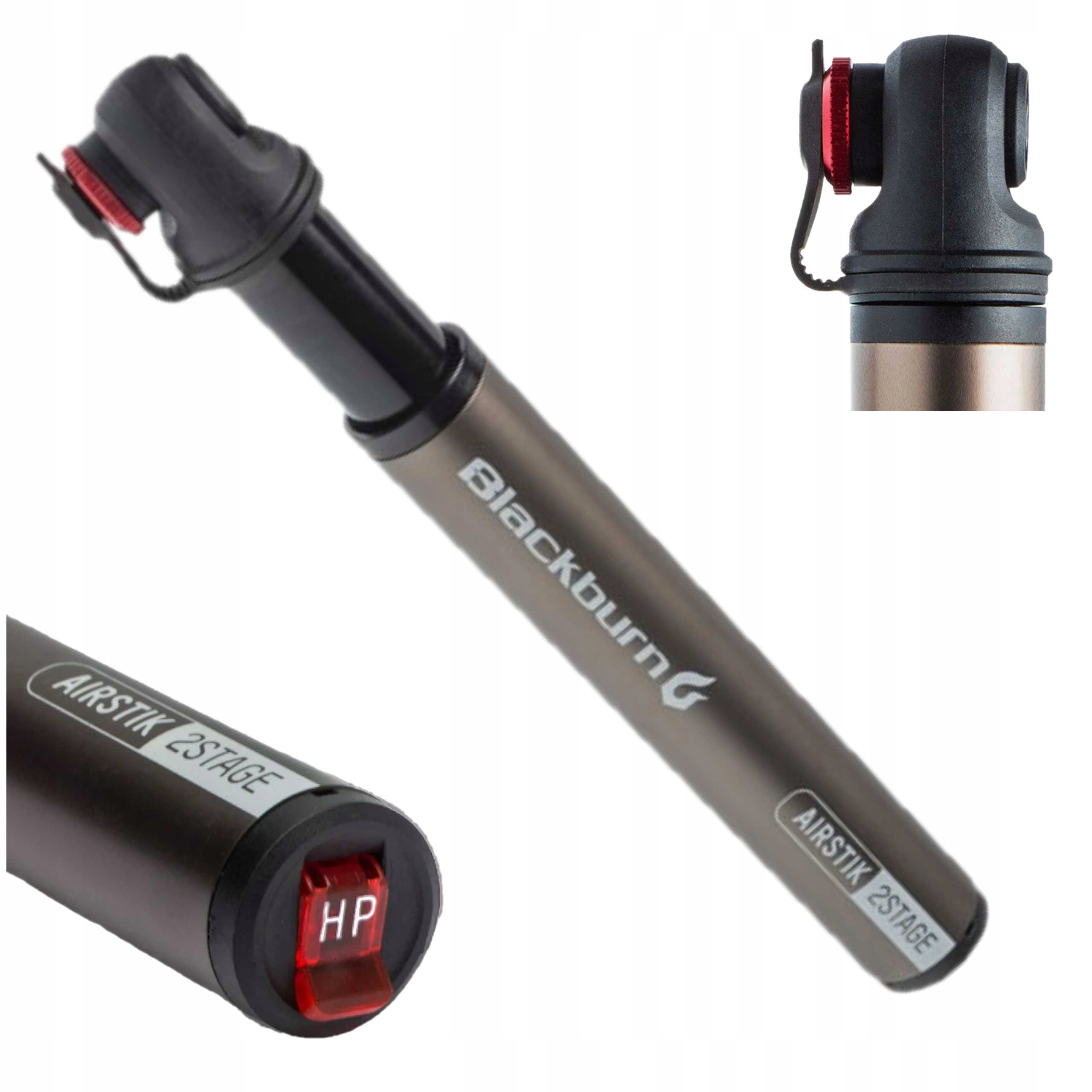 Pumpička na kolo Blackburn Airstik 2Stage 160psi Dvoustupňová Mini 85 gramů
