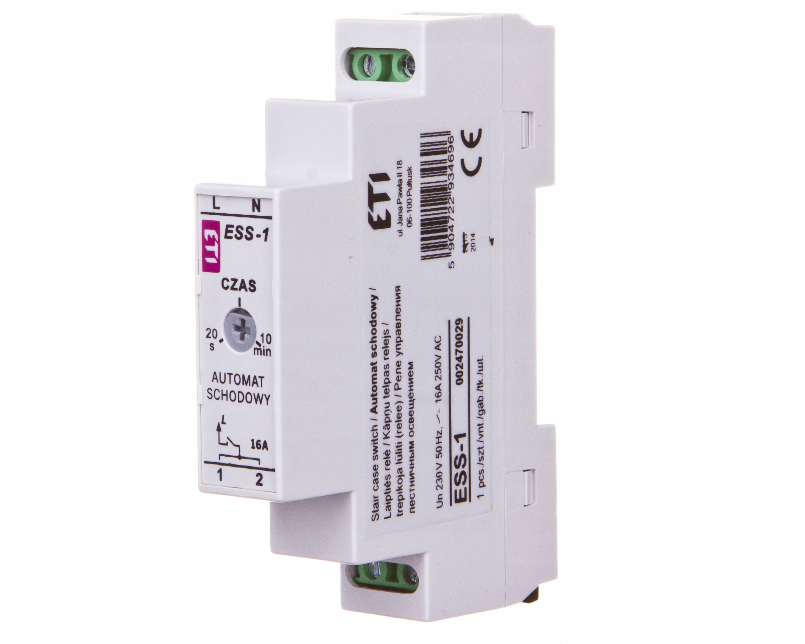 Schodišťový automat 230 V IP20 16 A ETI-002470029