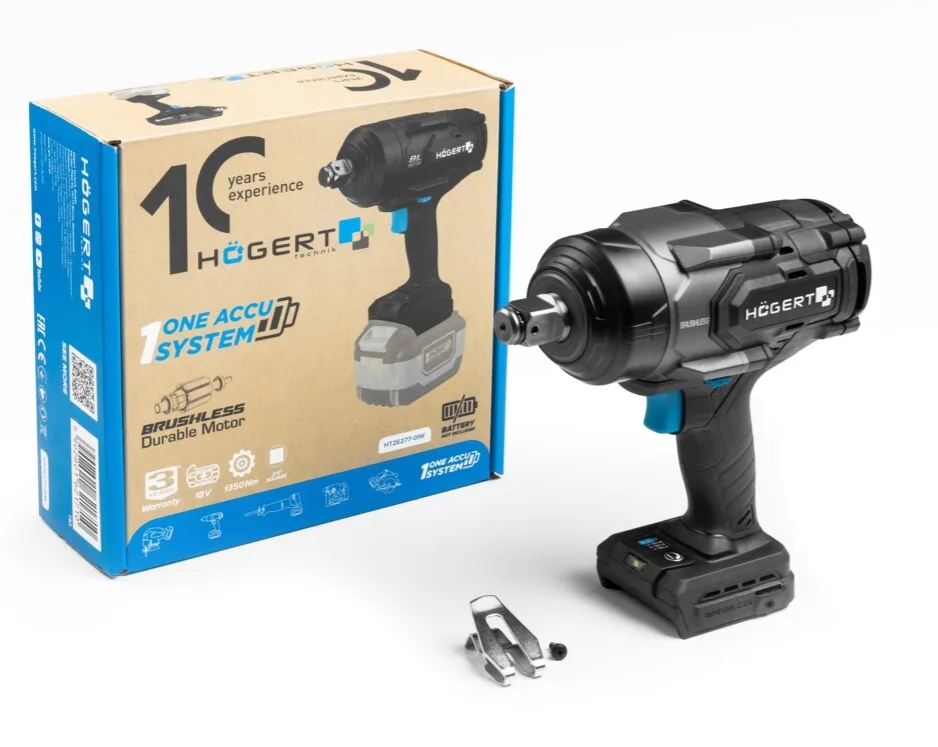 Klucz udarowy akumulatorowy mocny 1800 Nm 18V bez szczotkowy HT2E277-0IW