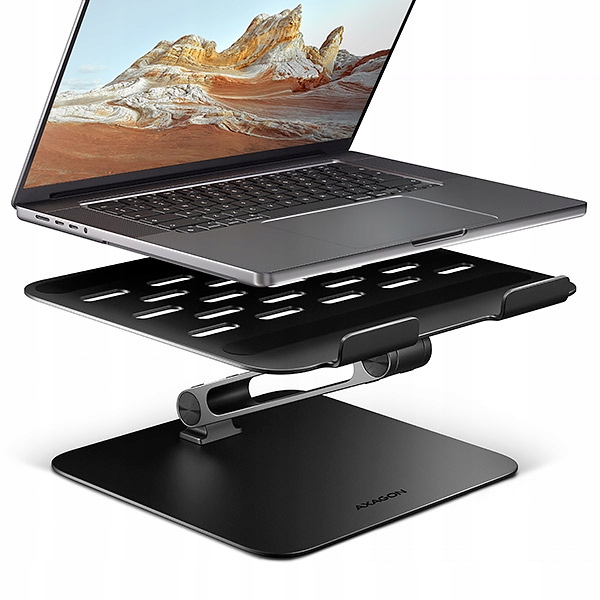 Axagon Stnd-lqb hliníkový Hq stojan na notebook 10"-17.3" nastaviteľná…