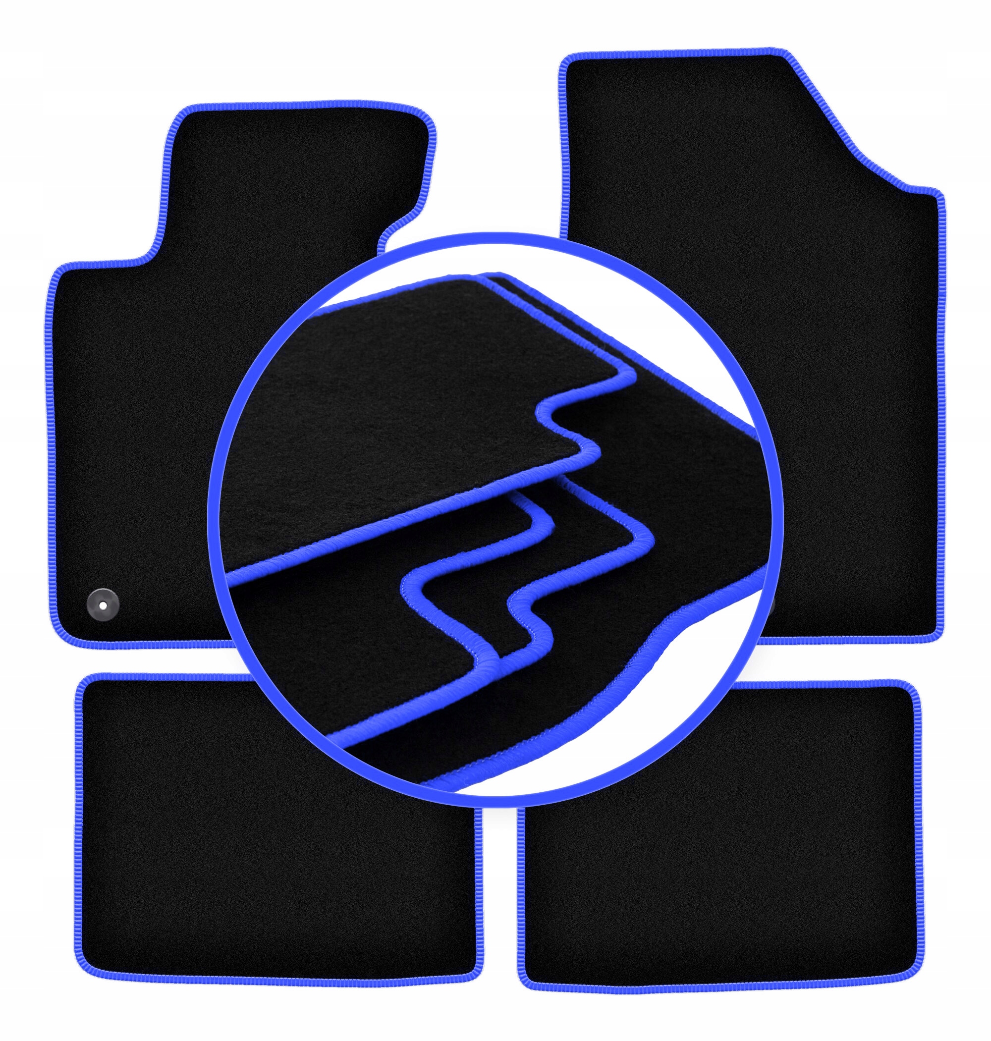 dywaniki samochodowe Blue do: Hyundai i40 kombi, sedan 2011-