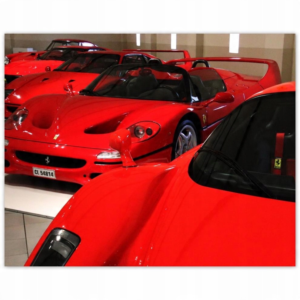 

Plakat 50x40 Czerwone Ferrari