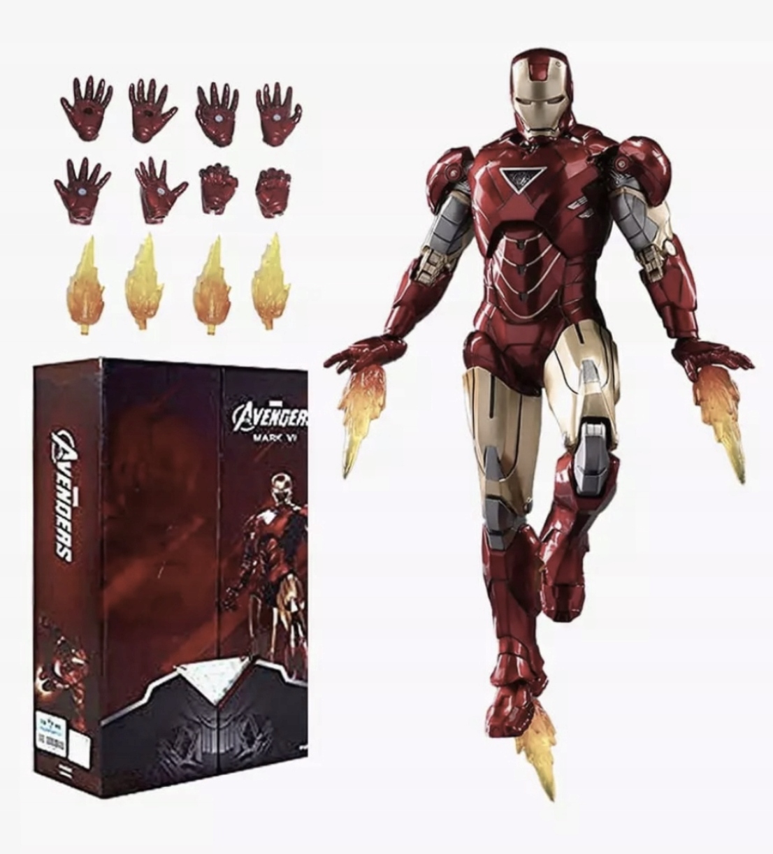 Pohyblivá figurka Iron Man Mk6 VI 18 cm Marvel Zd Toys Originál