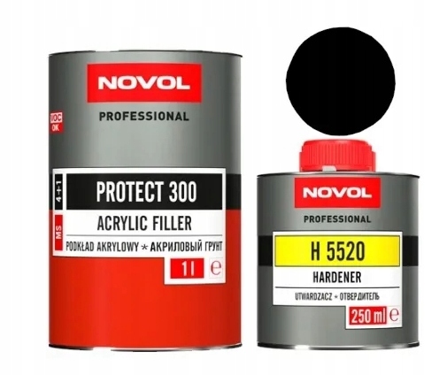 Novol Podkład akrylowy Protect 300 4:1 1L utwardzacz 5520 Czarny