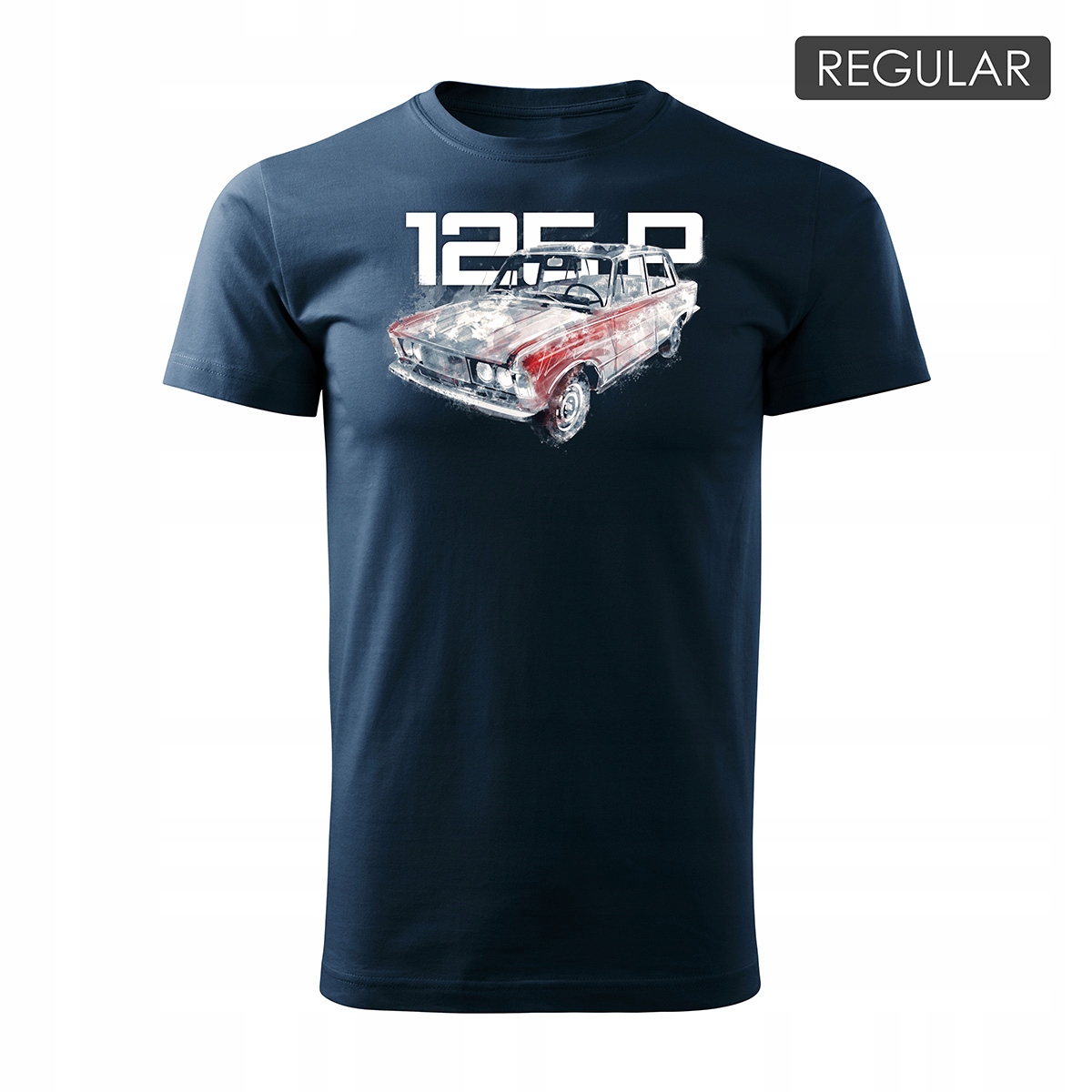 

Koszulka z samochodem duży Fiat 125p Fso Prl