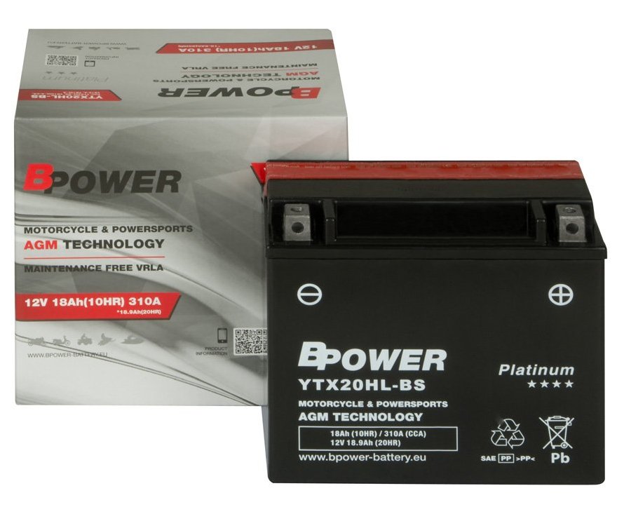Batéria Bpower Agm YTX20HL-BS 18Ah 310A