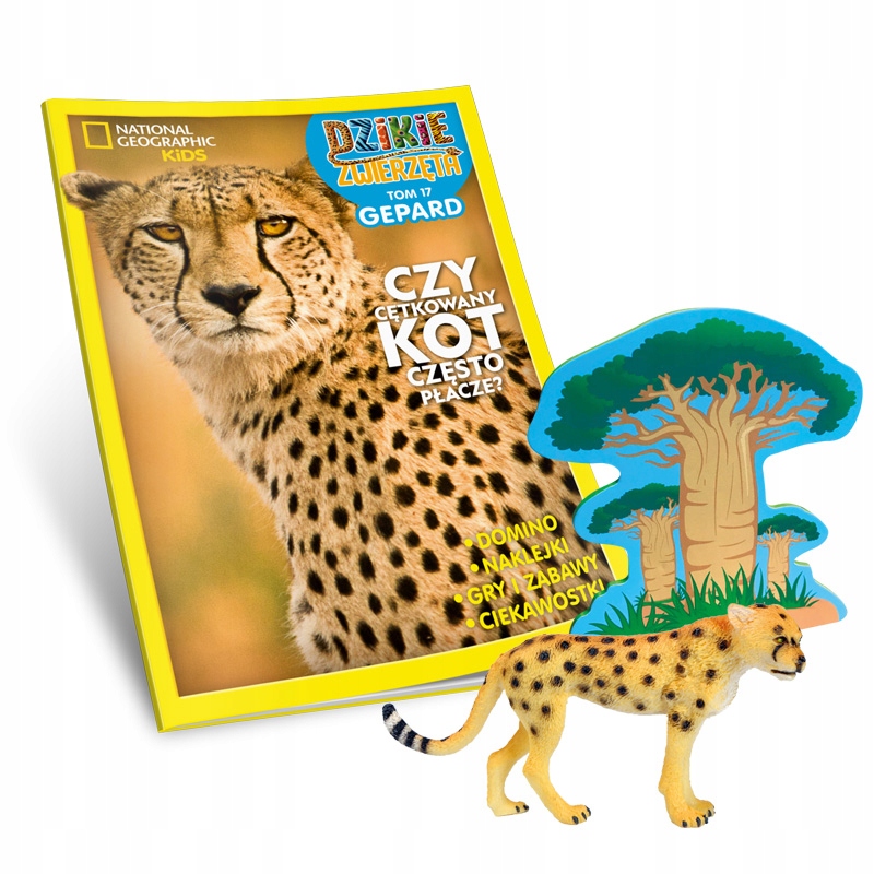 

Dzikie Zwierzęta Gepard Figurka Naklejki XL 17
