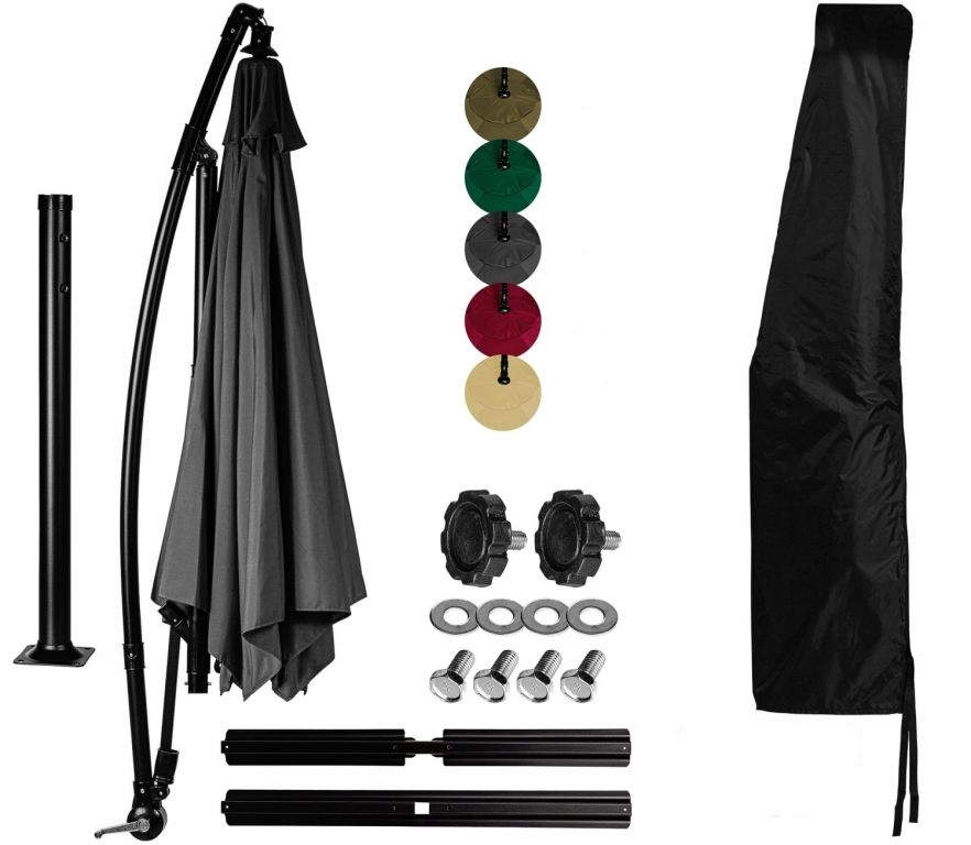 Stilista Zahradní slunečník, 330 cm, hnědý