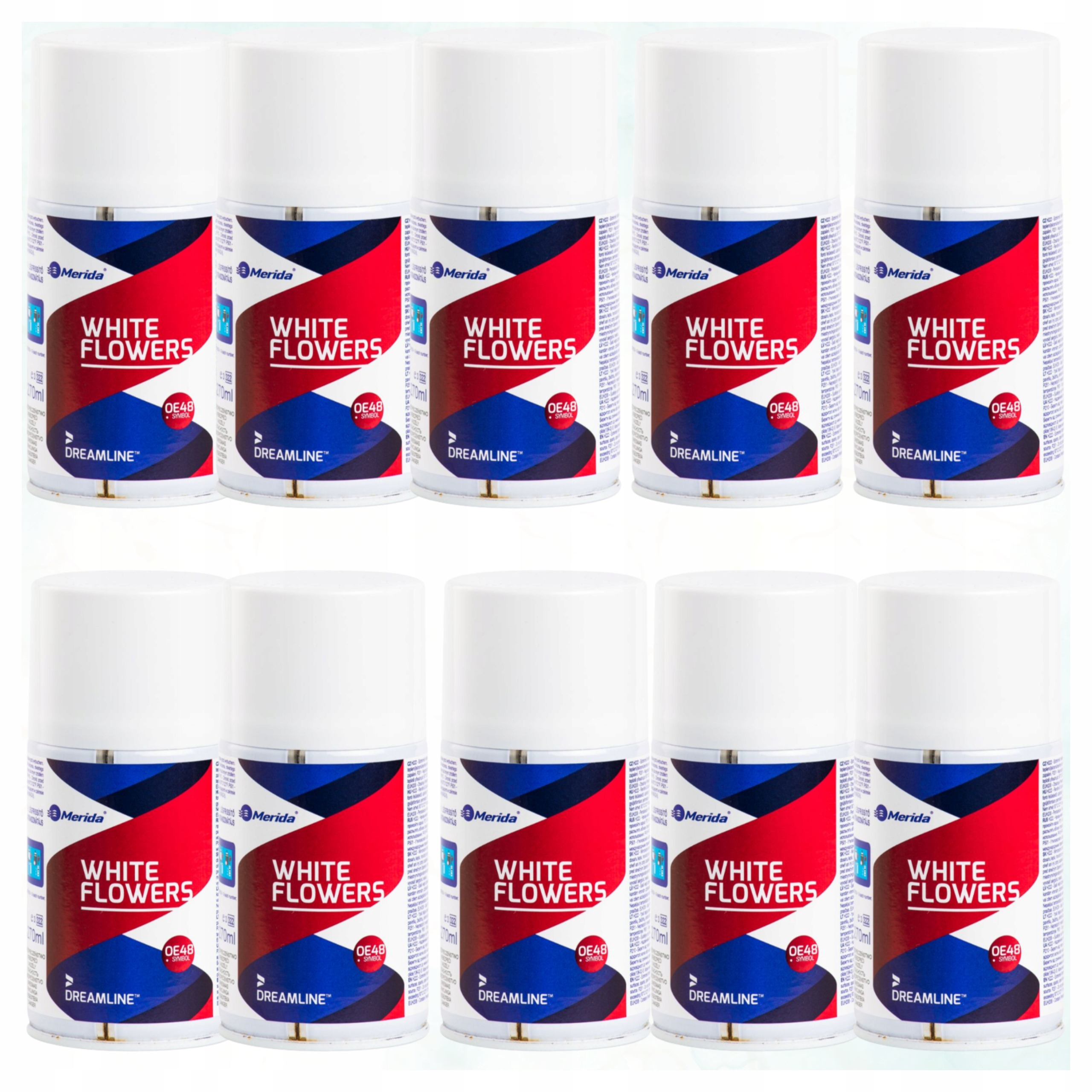 Levně Merida Osvěžovač Vzduchu White Flowers 10 Ks 250 ML Květinový