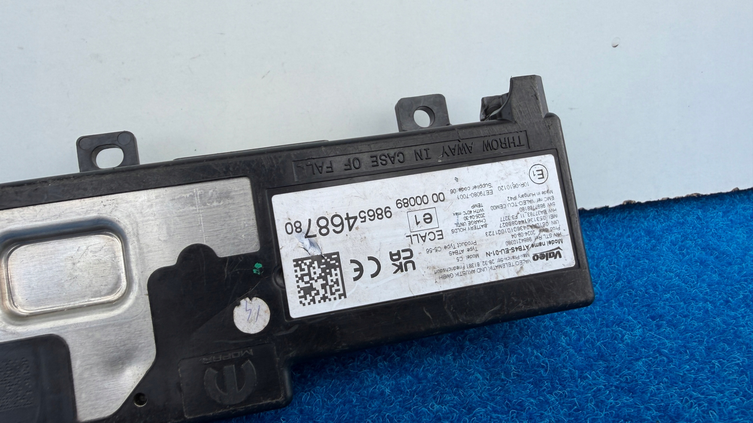 module control unit BLUETOOTH PARTNER 4 IV RIFTER BERLINGO COMBO K142/41LQ