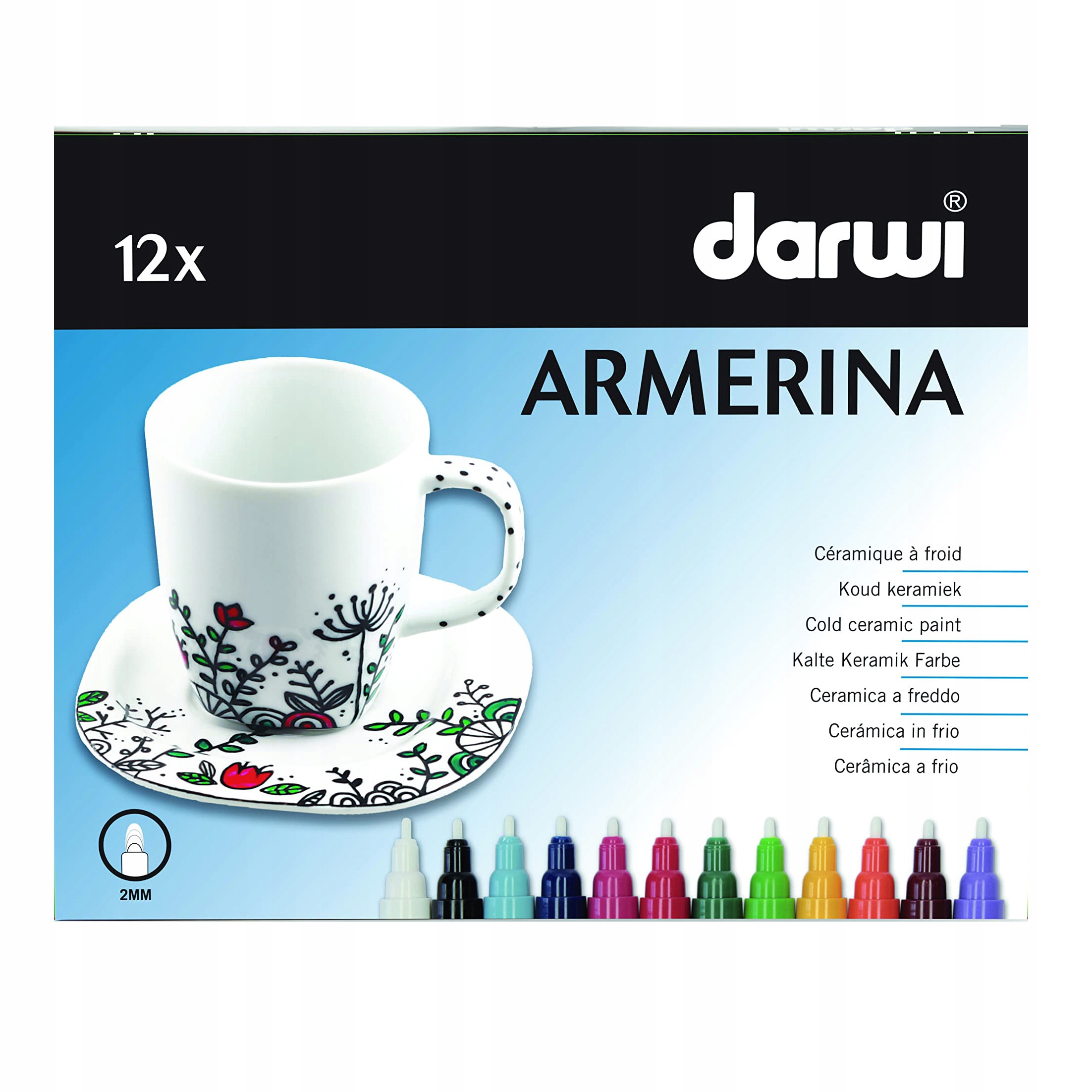 Sada tužek na keramiku Armerina Darwi 12 ks