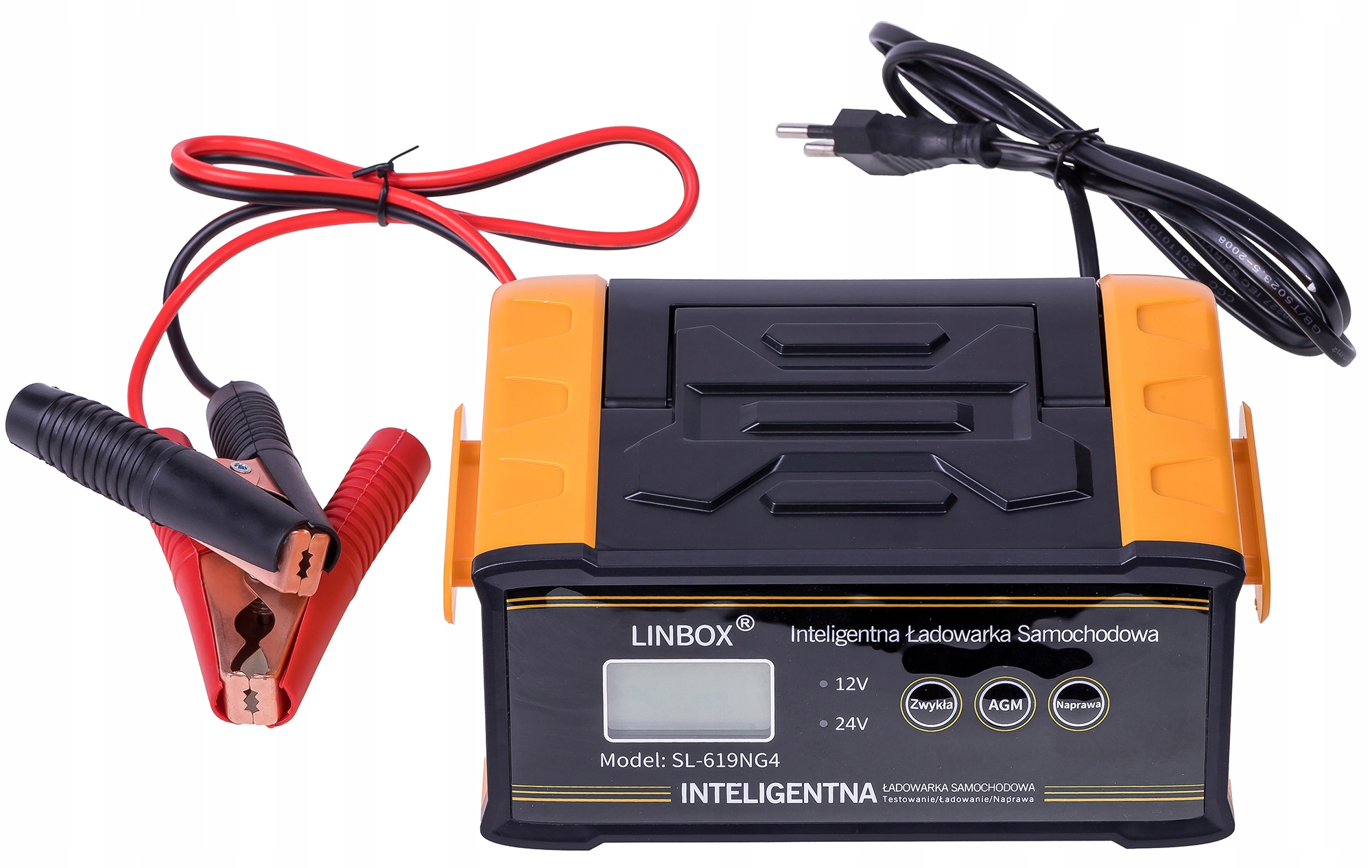 Prostownik Samochodowy do Akumulatorów 24V 12V 25A AGM START-STOP Marka Linbox