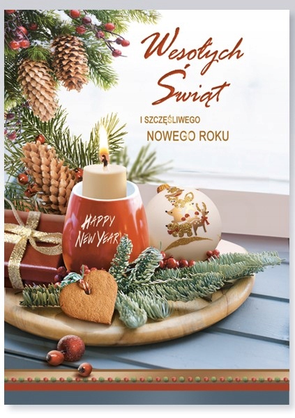 KARNET LAURKA ŚWIĘTA BOŻE NARODZENIE BN + KOPERTA