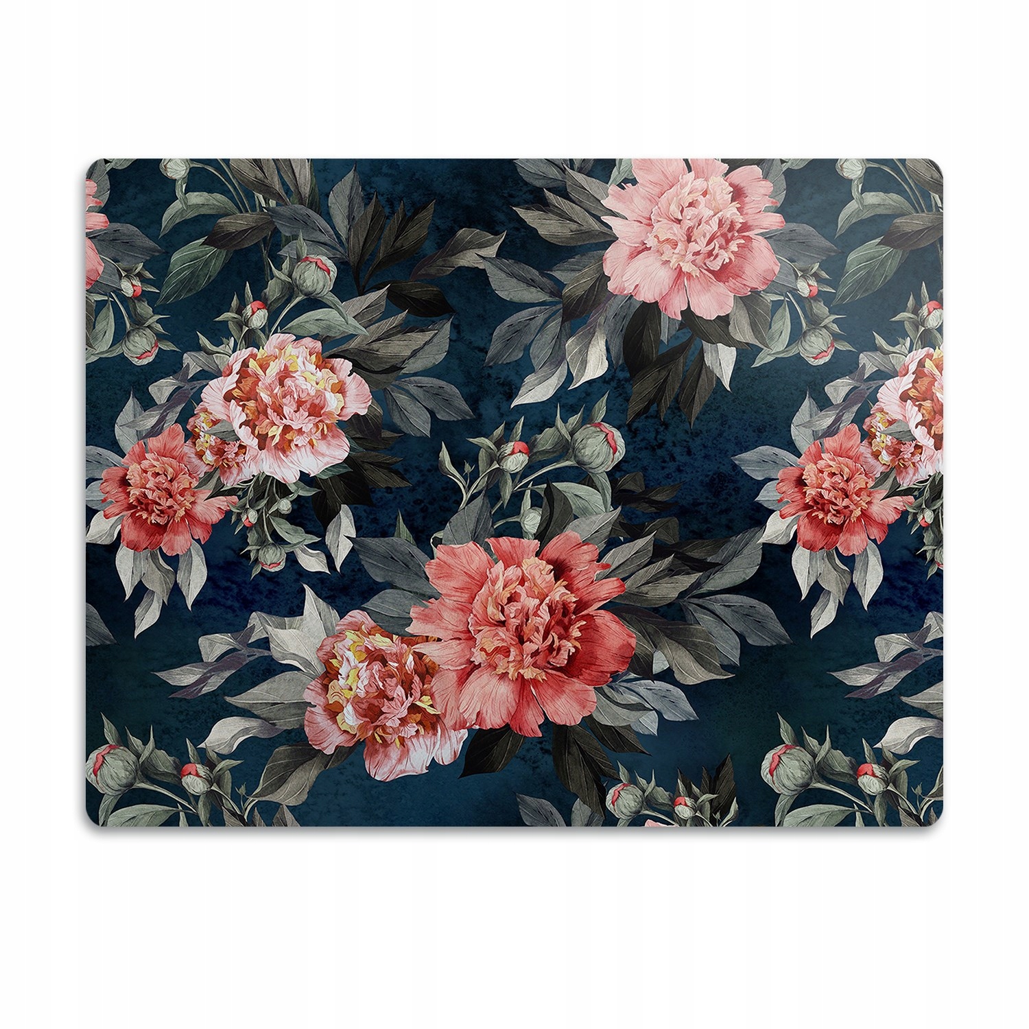 Levně Pro psa kočku podložka pod misky Červené pivoňky 90x60