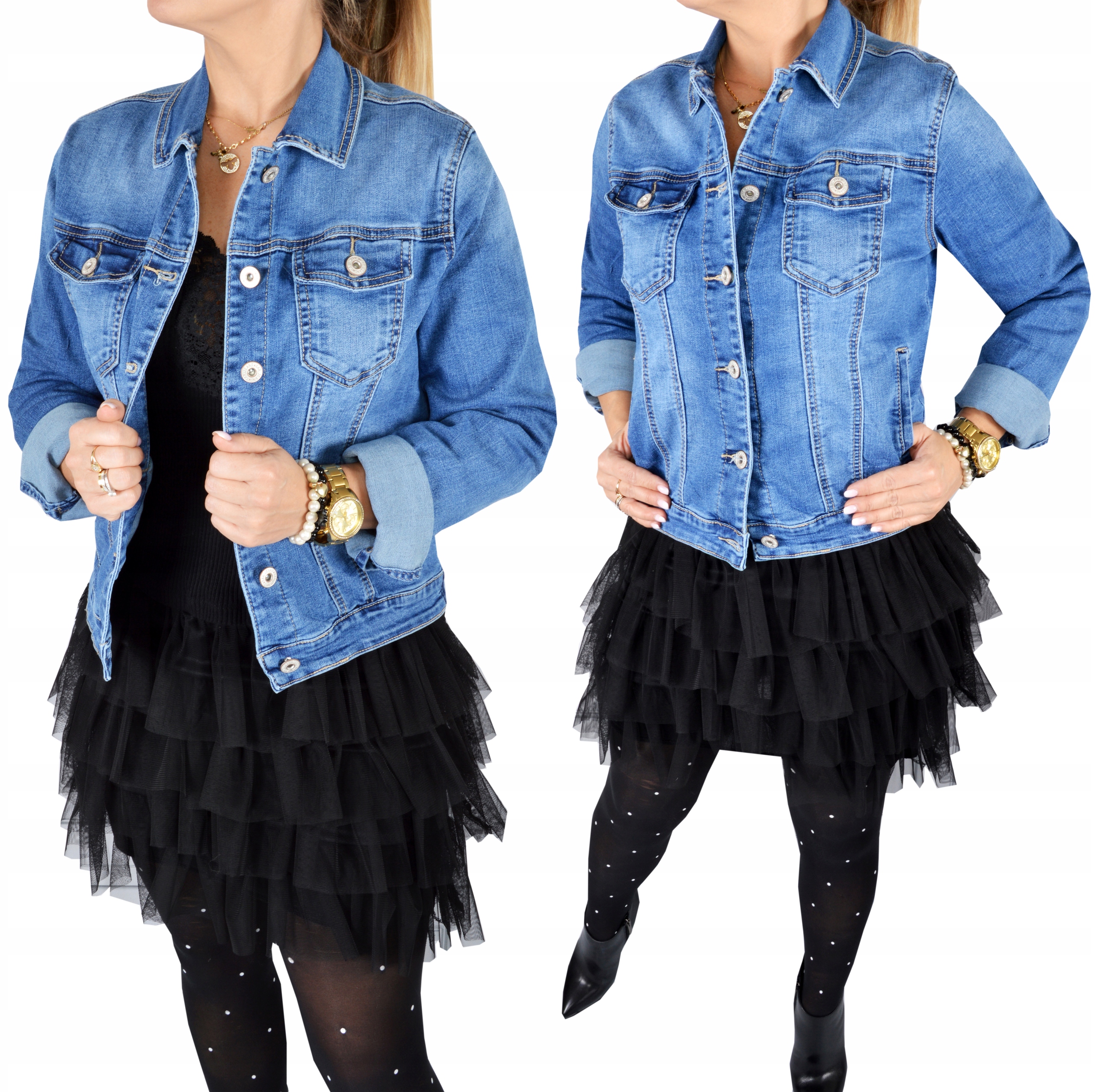 

Katana Kurtka Jeans Klasyczna Jeansowa Plus Size