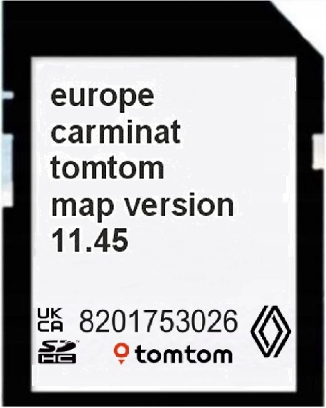 Mapa Renault Tomtom Carminat 11.45 Eu Radary