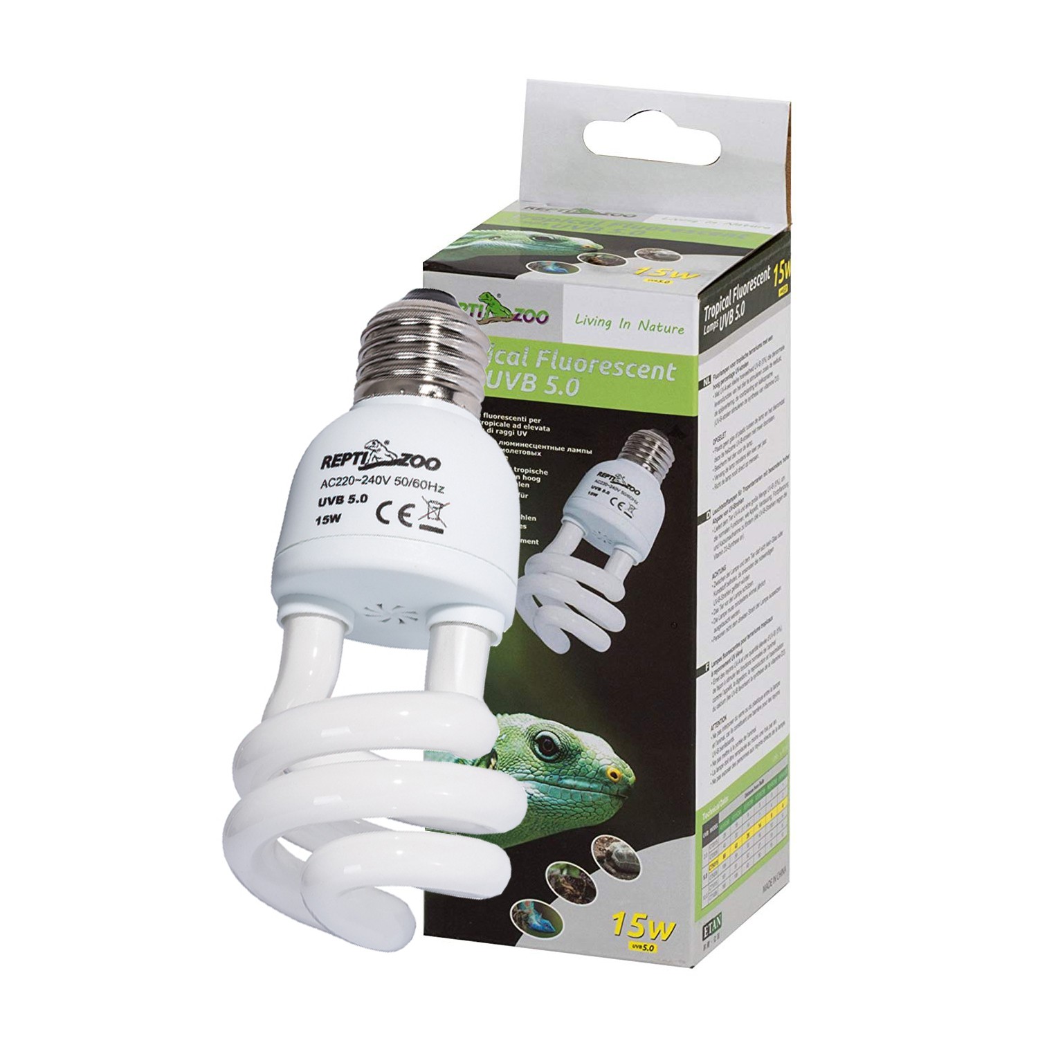Levně Tropical Lamp Repti-zoo Uvb 5.0 Spirálová Žárovka E27 Osvětlení Do Terra
