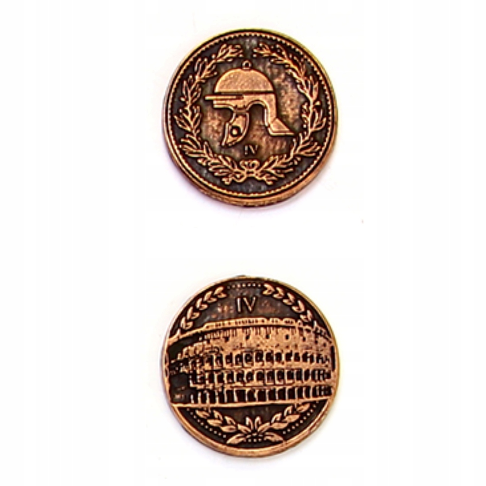 ZESTAW 3 RZYMSKICH METALOWYCH MONET LARP RPG Producent Drawlab