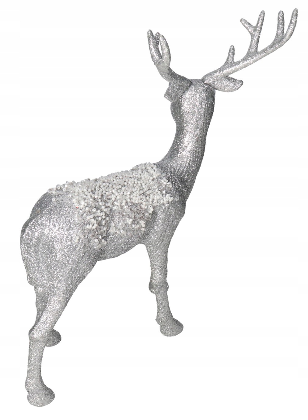 RENIFER Z BROKATEM FIGURKA OZDOBA STROIK XXL Marka Deko