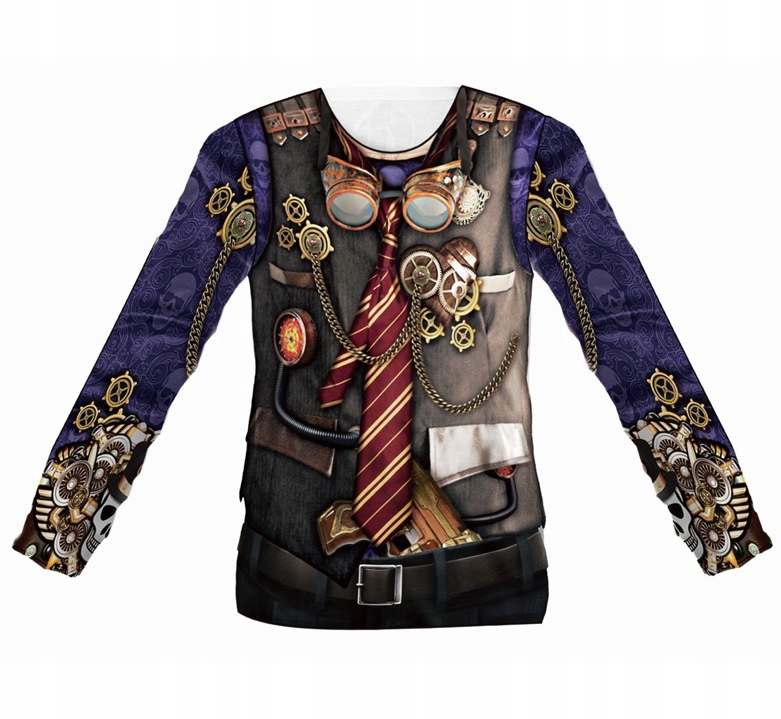 

T-shirt z nadrukiem Steampunk Man rozm. L