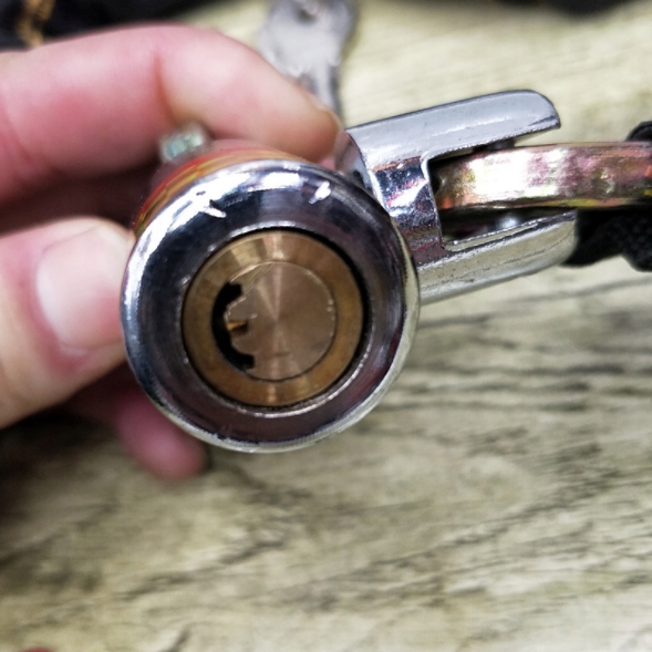 BLOKADA ROWEROWA NA ROWER MOTOR ZAPIĘCIE DO ROWERU ŁAŃCUCH ZABEZPIECZENIE Model ŁAŃCUCH BLOKADA GRUBY