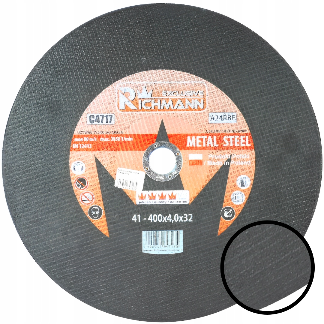 TARCZA TNĄCA DO METALU 400 x 4 EXCLUSIVE C4717