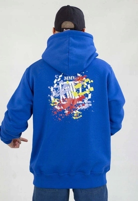 Mikina Diil S Kapucí Splash chrpová