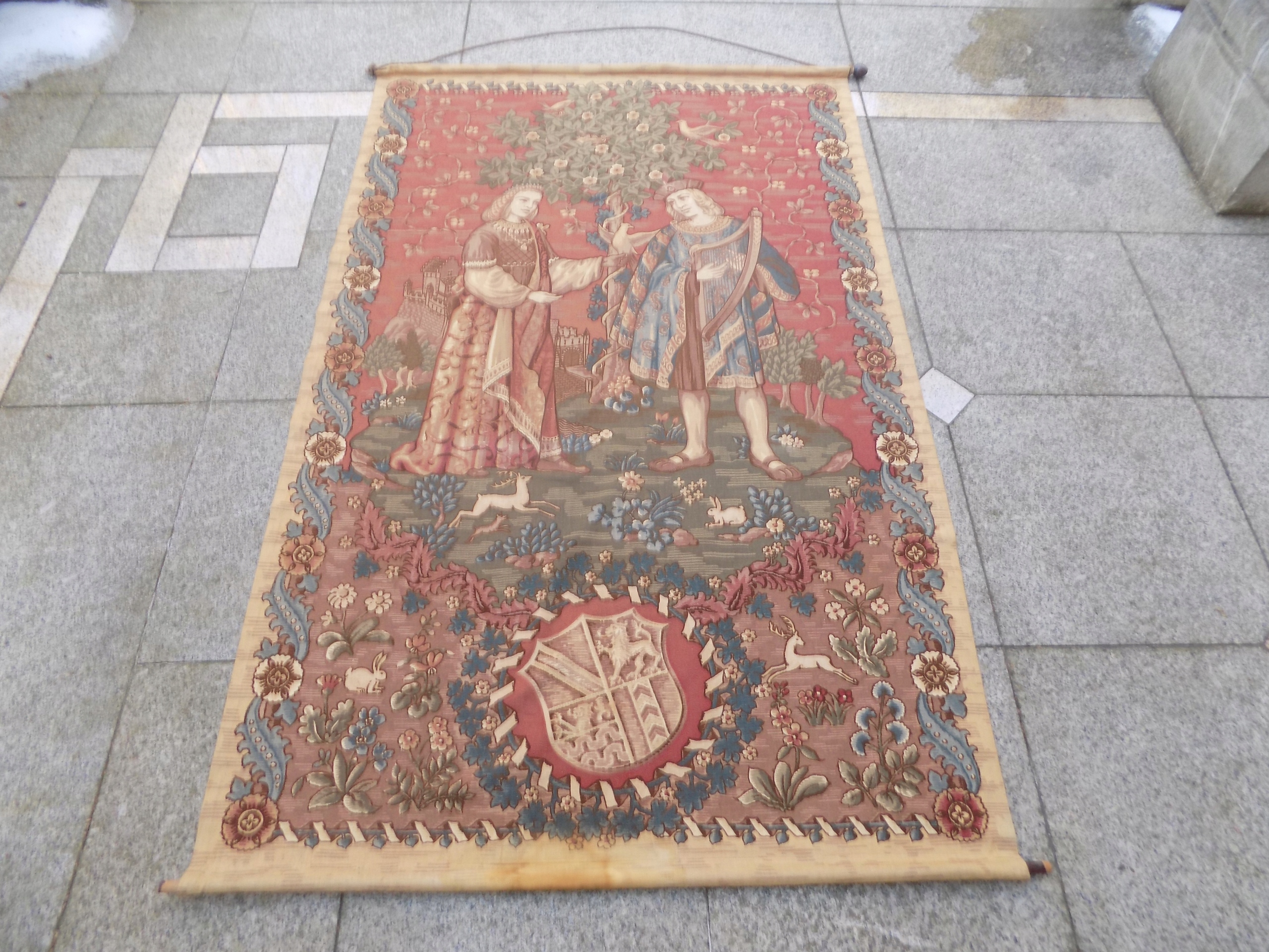DUŻY KILIM BAWEŁNIANY NA DRĄZKU 120/84