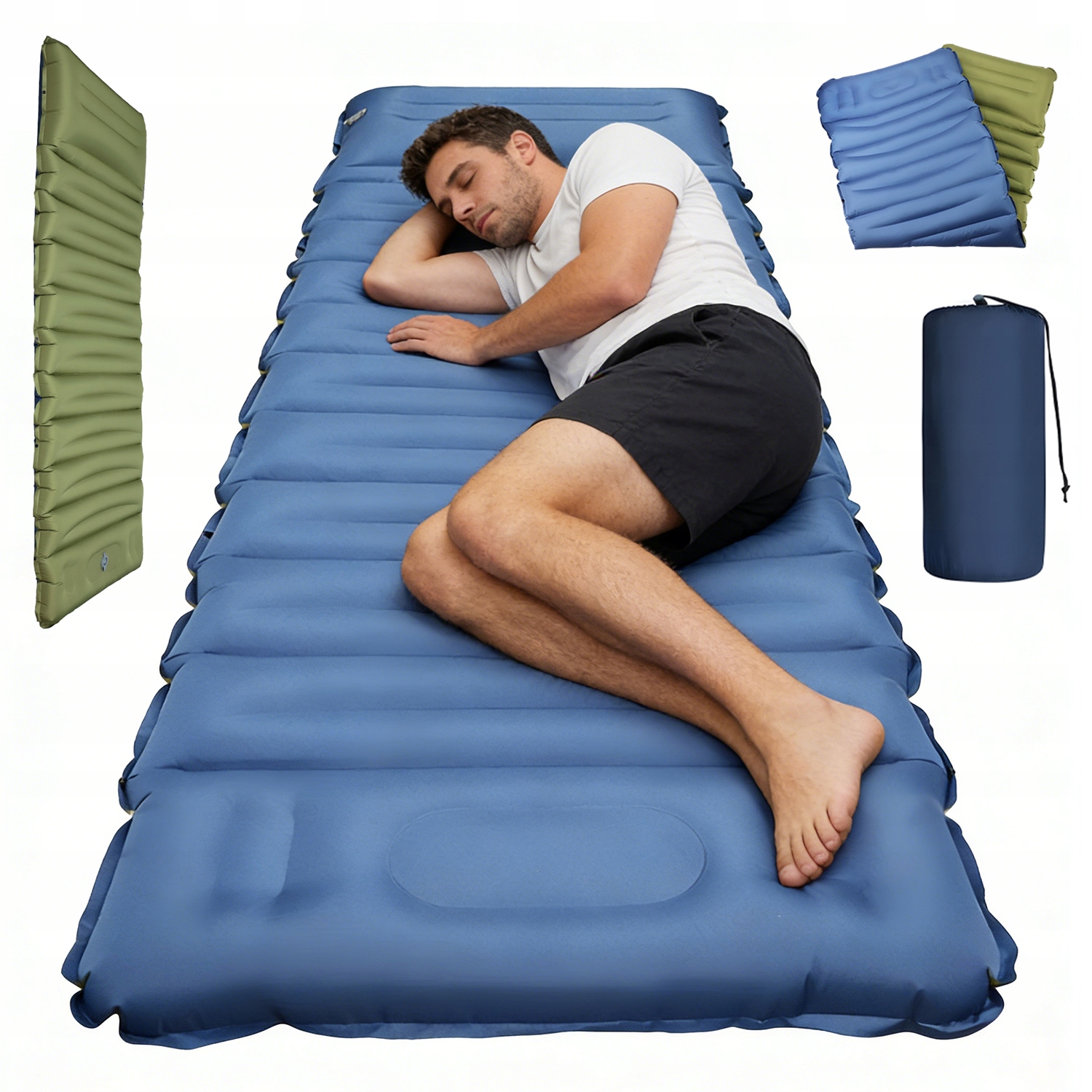 Lehká Matrace S Vestavěnou Rolovací Pumpou Podložka 198*68 CM