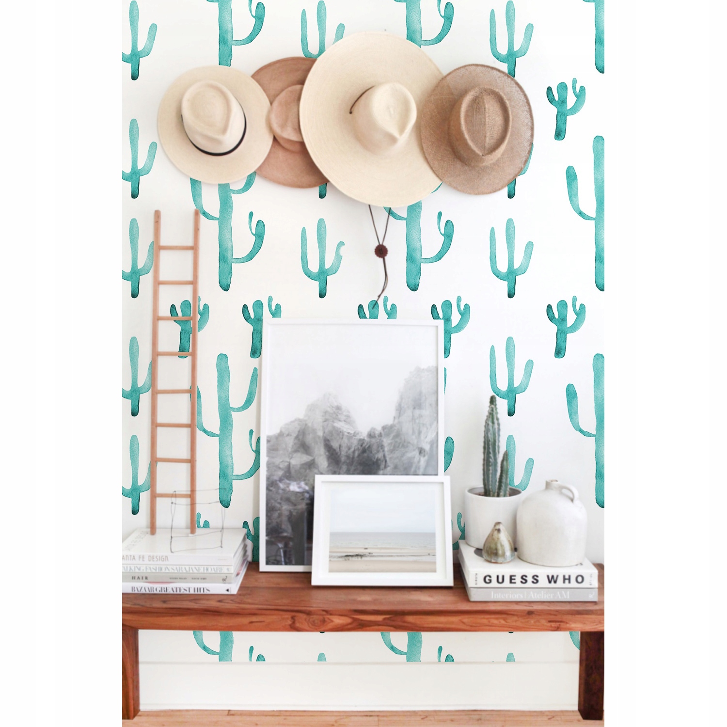 

Fototapeta flizelinowa Kwiaty kaktusa boho 152x104