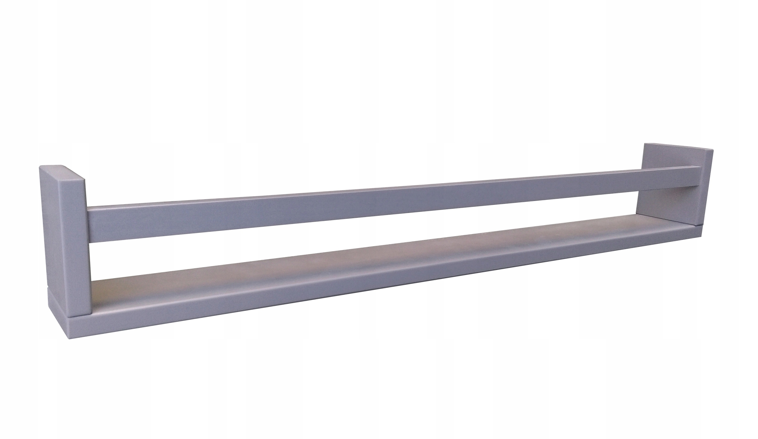 

Półka Wisząca Na Książki Drewniana Długa szara