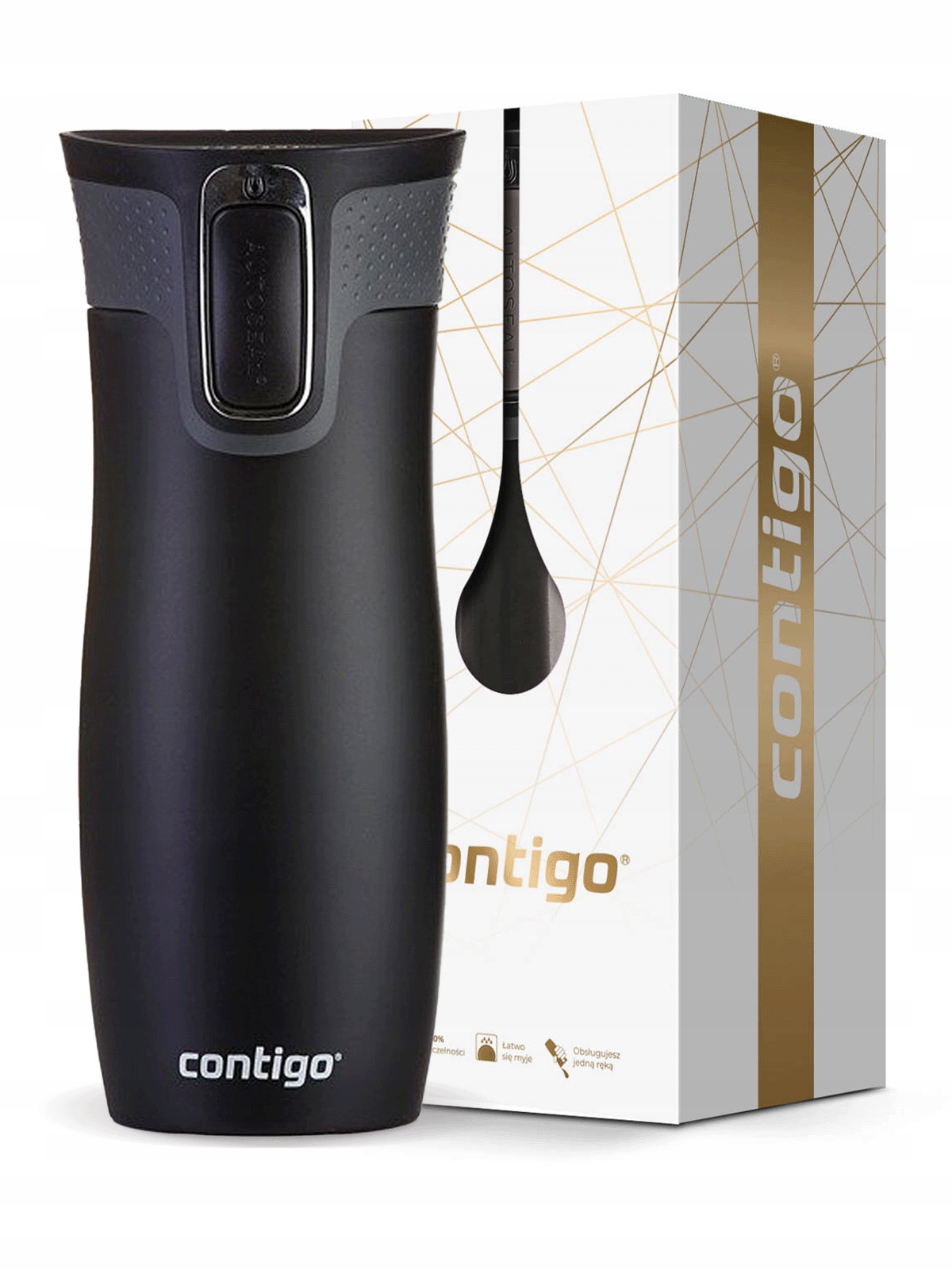 Termohrnek Contigo West Loop 2.0 470 ml černý mat Krabička