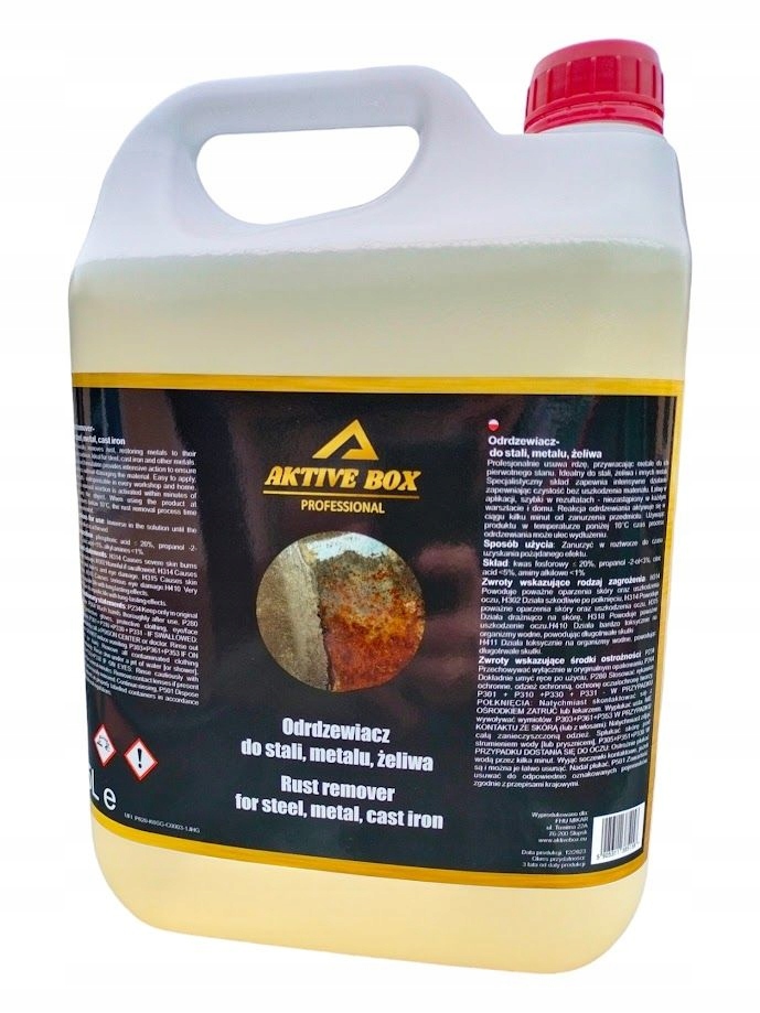 ODRDZEWIACZ PROFESJONALNY STAL ŻELIWO METAL 5 LITRÓW AKTIVE BOX Producent Inny