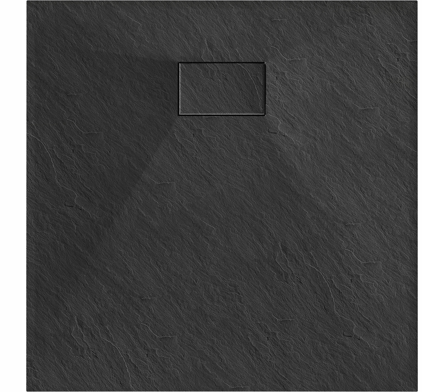 MEXEN HUGO BRODZIK KWADRATOWY SMC IMITACJA KAMIENIA 70 x 70 CM CZARNY Linia Hugo