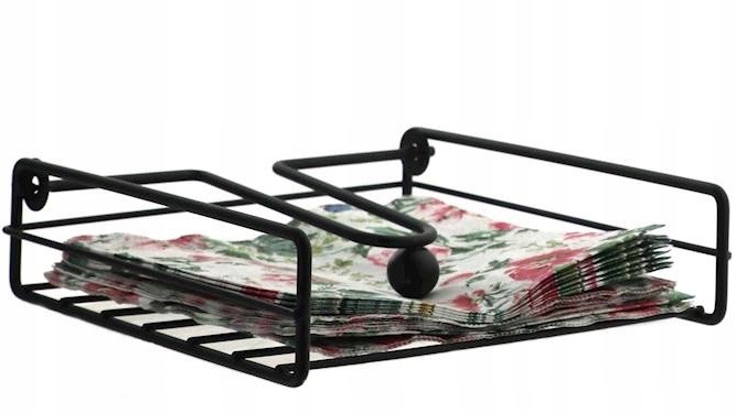 SERWETNIK STOAJK NA SERWETKI CHUSTECZKI METALOWY Materiał metal