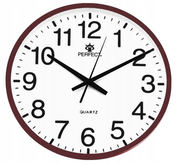 Czytelny Zegar Na Ścianę PERFECT Pokój Dziecka
